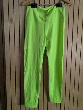 NWT Crz Yoga Neon Lime High-Waist Leggings